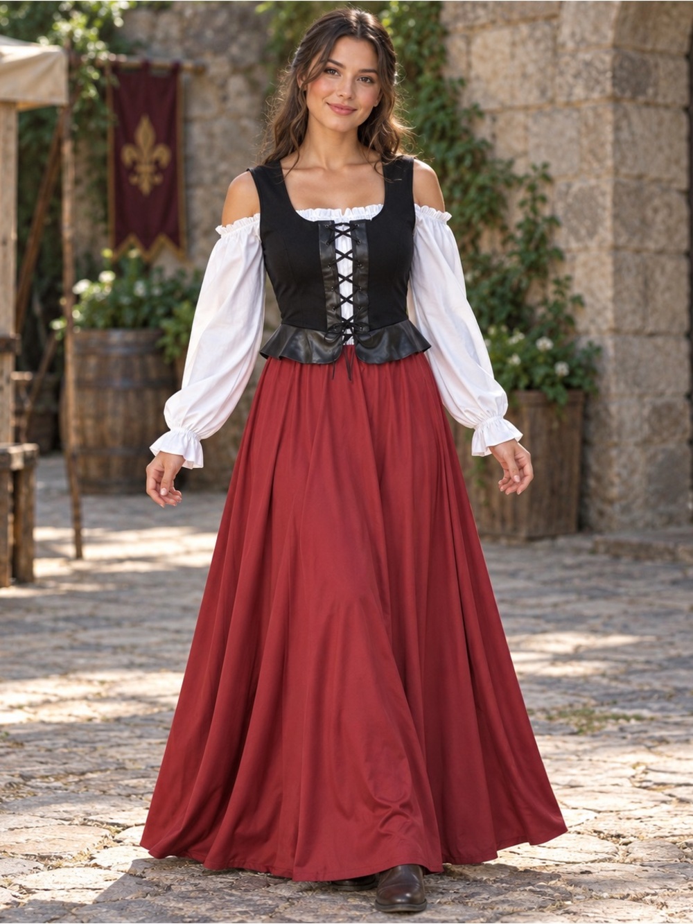 Disguise Renaissance Wench Pirate Costume S-L